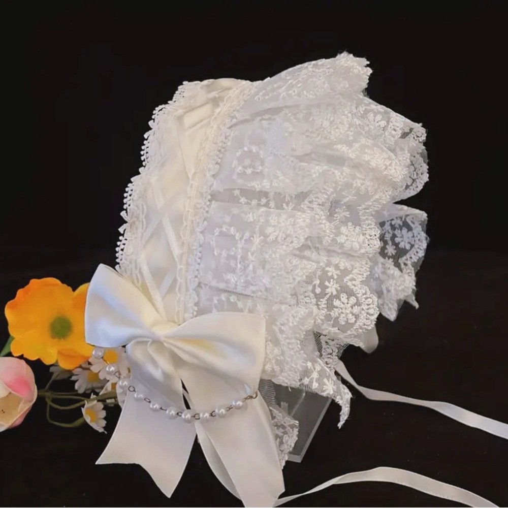 [Sold] Lolita white lace headband